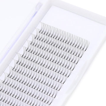 3D Short Stem Premade Fans Lashes Eyelash Extension Trays